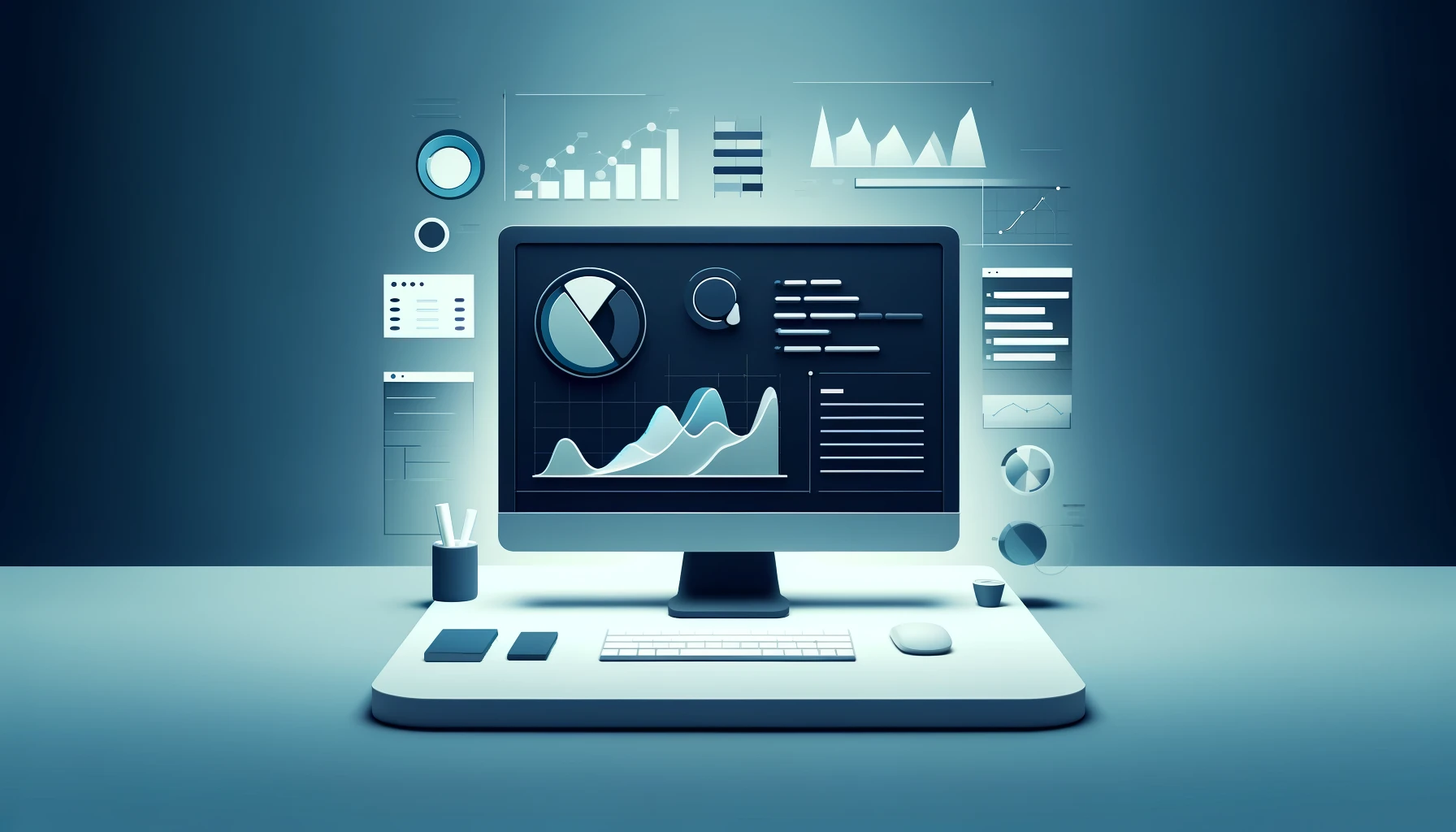 Minimalist flat design illustrating the integration of PostgreSQL database with a low-code platform. A large green square symbolizes the PostgreSQL, while smaller interconnected purple rectangles represent the low-code platform. Thin silver lines connect the two components, suggesting data exchange or integration